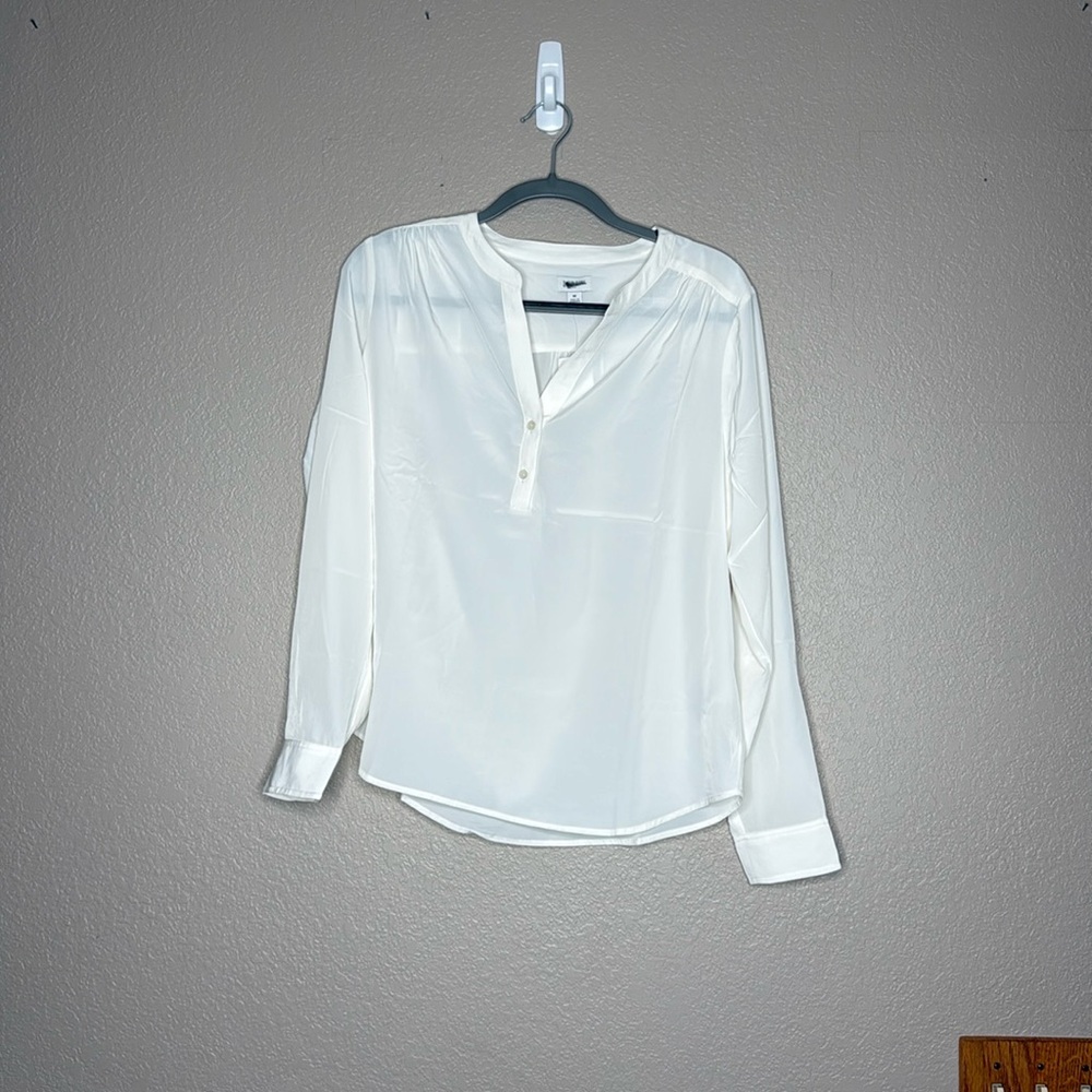 J. Crew Factory Popover Placket Blouse - Picture 4 of 11